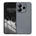 Laptop, Telefoane si Tablete - Telefoane mobile si accesorii - Accesorii Telefoane - Huse telefoane - Husa Kwmobile pentru Xiaomi Redmi Note 14 4G, anti-alunecare, protectie la zgarieturi, silicon, gri - Infinity.ro