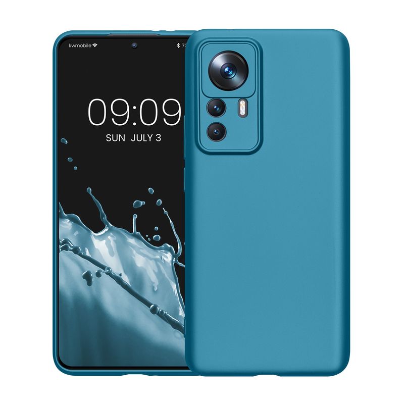 Laptop, Telefoane si Tablete - Telefoane mobile si accesorii - Accesorii Telefoane - Huse telefoane - Husa Kwmobile pentru Xiaomi 12T Pro, anti-alunecare, silicon, albastru - Infinity.ro