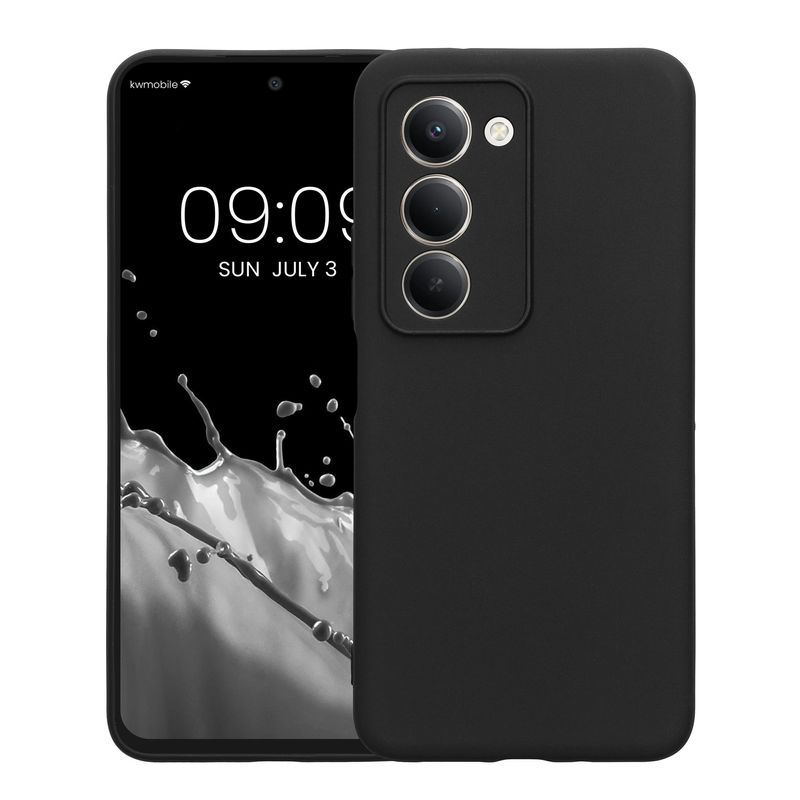 Laptop, Telefoane si Tablete - Telefoane mobile si accesorii - Accesorii Telefoane - Huse telefoane - Husa Kwmobile pentru Xiaomi Redmi 15 5G, anti-alunecare, silicon, negru - Infinity.ro