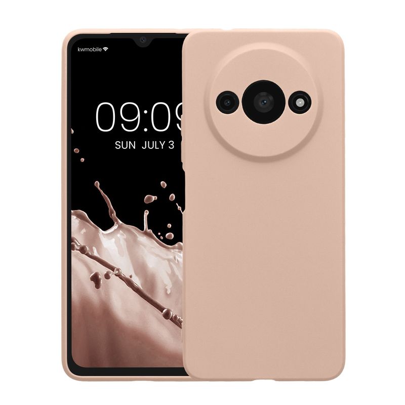 Laptop, Telefoane si Tablete - Telefoane mobile si accesorii - Accesorii Telefoane - Huse telefoane - Husa Kwmobile pentru Xiaomi Redmi A3, anti-alunecare, silicon, bej - Infinity.ro
