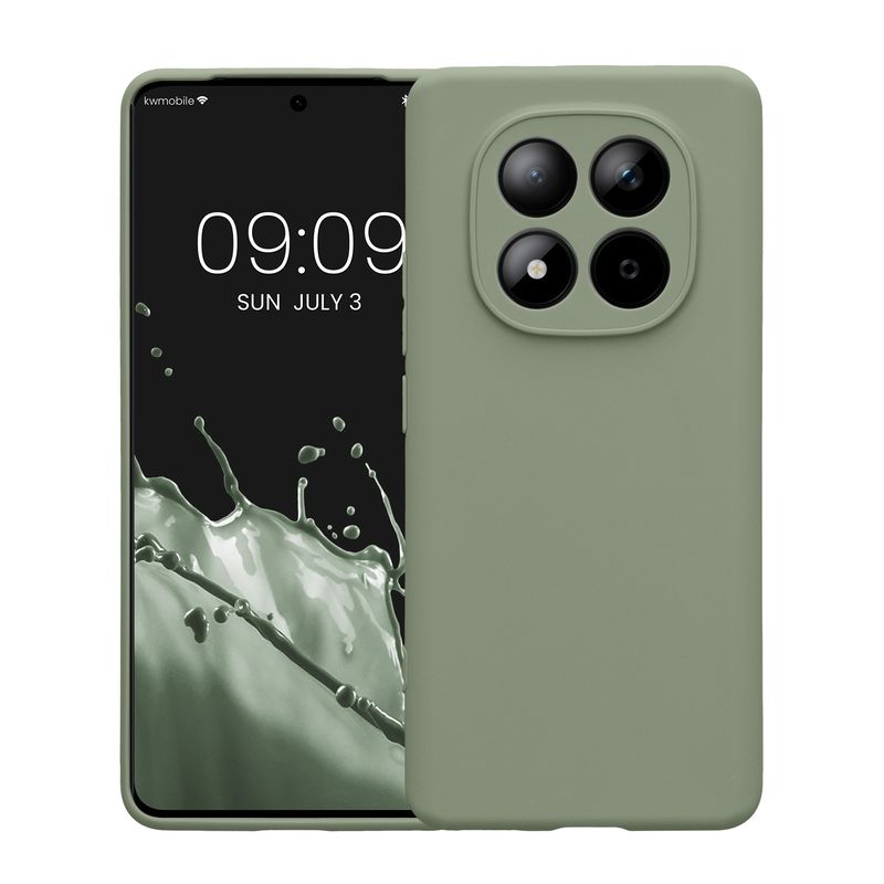 Laptop, Telefoane si Tablete - Telefoane mobile si accesorii - Accesorii Telefoane - Huse telefoane - Husa Kwmobile pentru Xiaomi Redmi Note 15 4G/Redmi Note 15 5G/Poco M8 5G, anti-alunecare, silicon, verde - Infinity.ro