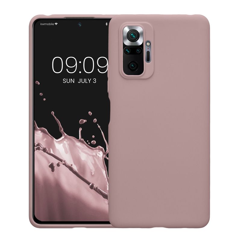Laptop, Telefoane si Tablete - Telefoane mobile si accesorii - Accesorii Telefoane - Huse telefoane - Husa Kwmobile pentru Xiaomi Redmi Note 10 Pro, incarcare wireless, silicon, bej - Infinity.ro