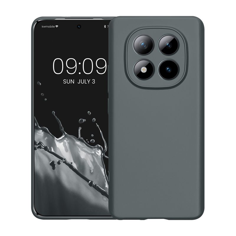 Laptop, Telefoane si Tablete - Telefoane mobile si accesorii - Accesorii Telefoane - Huse telefoane - Husa Kwmobile pentru Xiaomi Redmi Note 15 4G/Redmi Note 15 5G/Poco M8 5G, anti-alunecare, silicon, gri - Infinity.ro