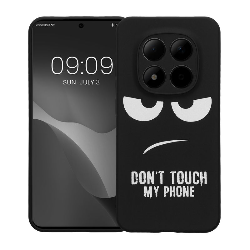 Laptop, Telefoane si Tablete - Telefoane mobile si accesorii - Accesorii Telefoane - Huse telefoane - Husa Kwmobile pentru Xiaomi Redmi Note 15 Pro 5G, anti-alunecare, silicon, alb, negru - Infinity.ro