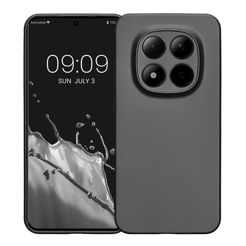 Laptop, Telefoane si Tablete - Telefoane mobile si accesorii - Accesorii Telefoane - Huse telefoane - Husa Kwmobile pentru Xiaomi Redmi Note 15 Pro 5G, anti-alunecare, silicon, gri - Infinity.ro