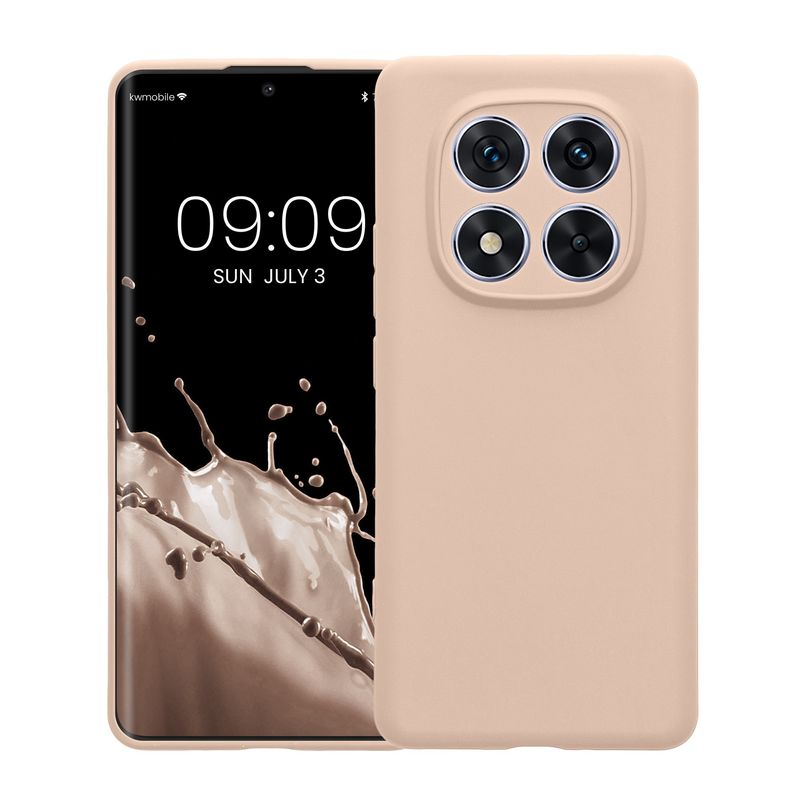 Laptop, Telefoane si Tablete - Telefoane mobile si accesorii - Accesorii Telefoane - Huse telefoane - Husa Kwmobile pentru Xiaomi Redmi Note 14 Pro 5G/Poco X7, anti-alunecare, silicon, bej - Infinity.ro