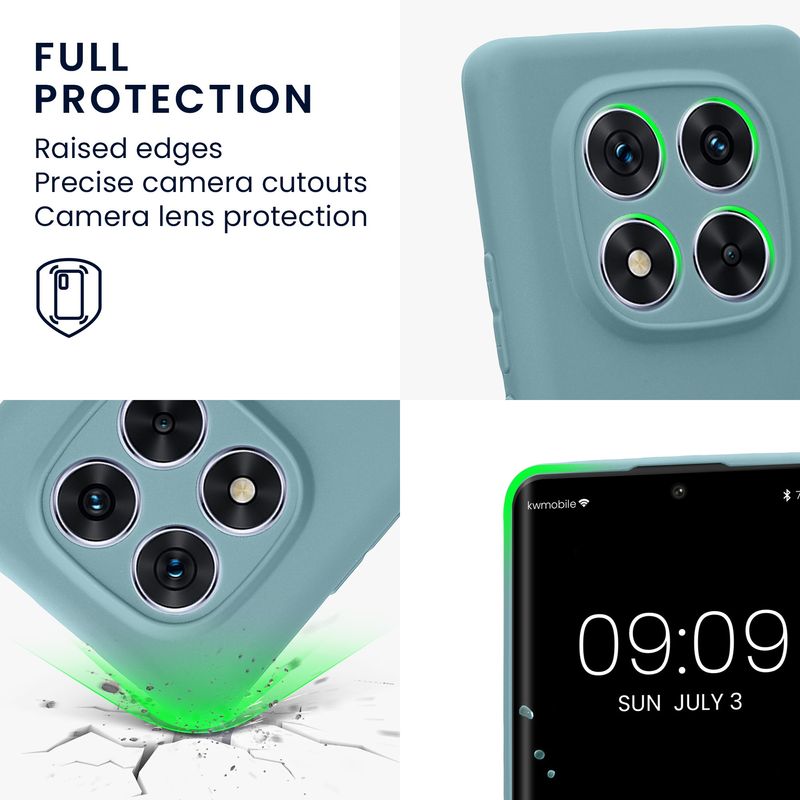 Laptop, Telefoane si Tablete - Telefoane mobile si accesorii - Accesorii Telefoane - Huse telefoane - Husa Kwmobile pentru Xiaomi Redmi Note 14 Pro 5G/Poco X7, anti-alunecare, silicon, piatra - Infinity.ro