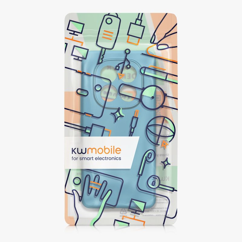 Laptop, Telefoane si Tablete - Telefoane mobile si accesorii - Accesorii Telefoane - Huse telefoane - Husa Kwmobile pentru Xiaomi Redmi Note 15 Pro 4G, anti-alunecare, silicon, albastru caraibian - Infinity.ro