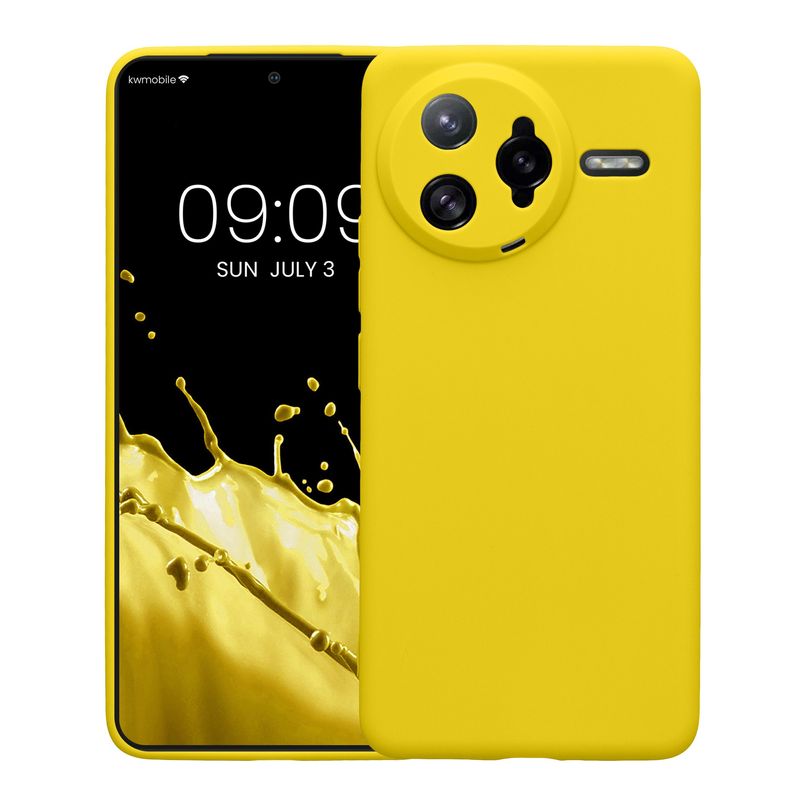 Laptop, Telefoane si Tablete - Telefoane mobile si accesorii - Accesorii Telefoane - Huse telefoane - Husa Kwmobile pentru Xiaomi Poco F7 Ultra, anti-alunecare, silicon, galben - Infinity.ro