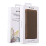 Laptop, Telefoane si Tablete - Telefoane mobile si accesorii - Accesorii Telefoane - Huse telefoane - Husa tip flip Kalibri pentru iPhone 13 mini, protectie la zgarieturi, piele naturala, maro - Infinity.ro