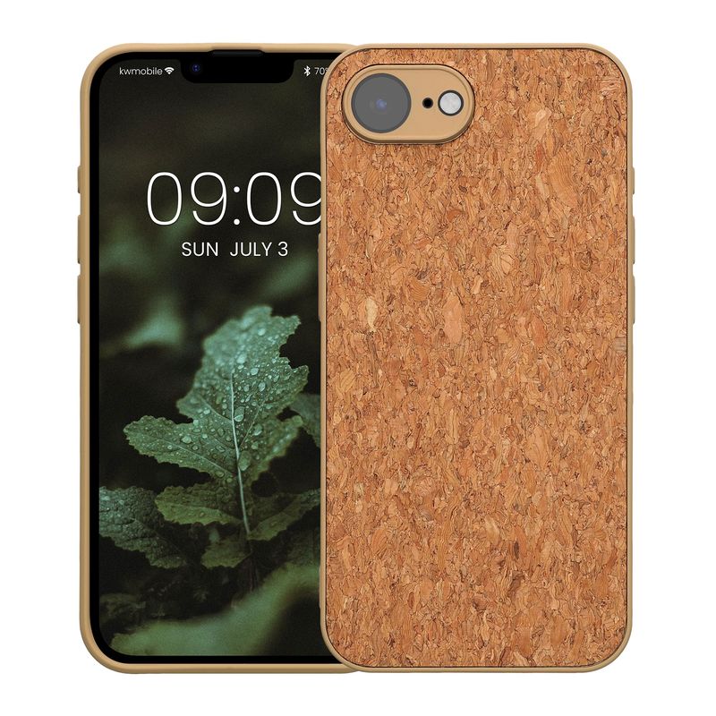 Laptop, Telefoane si Tablete - Telefoane mobile si accesorii - Accesorii Telefoane - Huse telefoane - Husa tip bumper Kwmobile pentru iPhone 17e/16e, protectie la socuri, pluta, TPU, maro - Infinity.ro