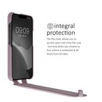 Laptop, Telefoane si Tablete - Telefoane mobile si accesorii - Accesorii Telefoane - Huse telefoane - Husa tip flip Kalibri pentru iPhone 17e/16e, protectie la zgarieturi, protectie la praf, piele naturala, mov - Infinity.ro