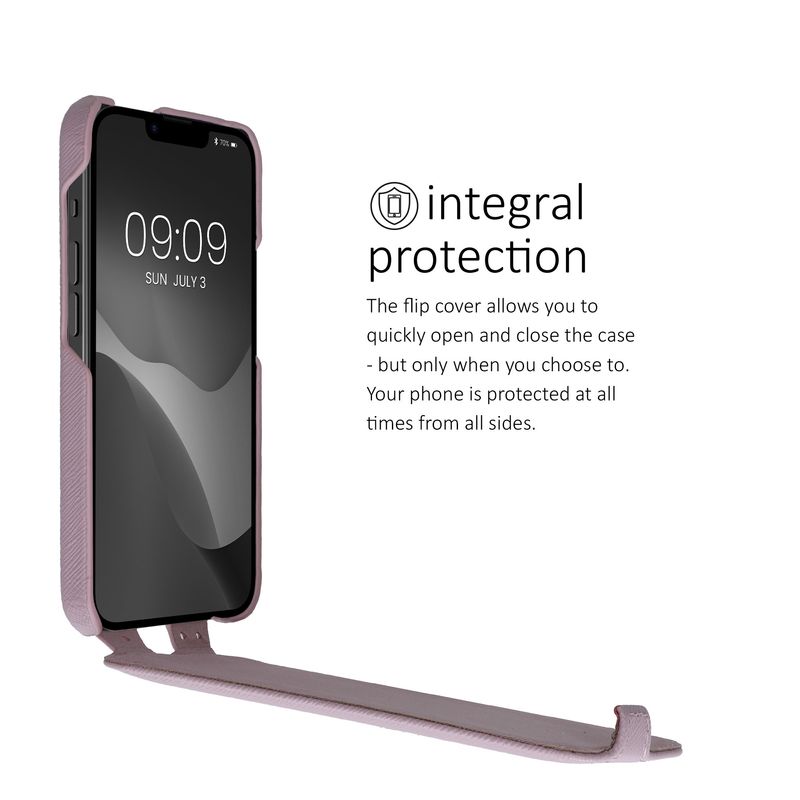 Laptop, Telefoane si Tablete - Telefoane mobile si accesorii - Accesorii Telefoane - Huse telefoane - Husa tip flip Kalibri pentru iPhone 17e/16e, protectie la zgarieturi, protectie la praf, piele naturala, mov - Infinity.ro