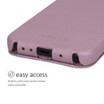 Laptop, Telefoane si Tablete - Telefoane mobile si accesorii - Accesorii Telefoane - Huse telefoane - Husa tip flip Kalibri pentru iPhone 17e/16e, protectie la zgarieturi, protectie la praf, piele naturala, mov - Infinity.ro