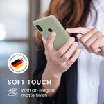 Laptop, Telefoane si Tablete - Telefoane mobile si accesorii - Accesorii Telefoane - Huse telefoane - Husa Kwmobile pentru Xiaomi Redmi Note 5 (Global Version)/Note 5 Pro, incarcare wireless, anti-alunecare, silicon, verde - Infinity.ro