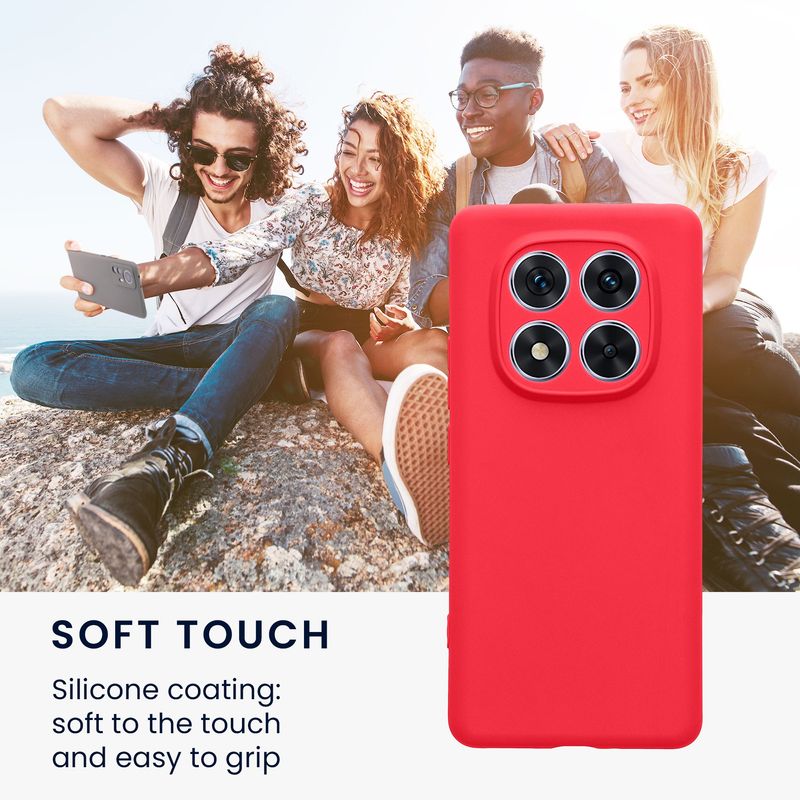 Laptop, Telefoane si Tablete - Telefoane mobile si accesorii - Accesorii Telefoane - Huse telefoane - Husa Kwmobile pentru Xiaomi Redmi Note 14 Pro 5G/Poco X7, anti-alunecare, silicon, roz neon - Infinity.ro