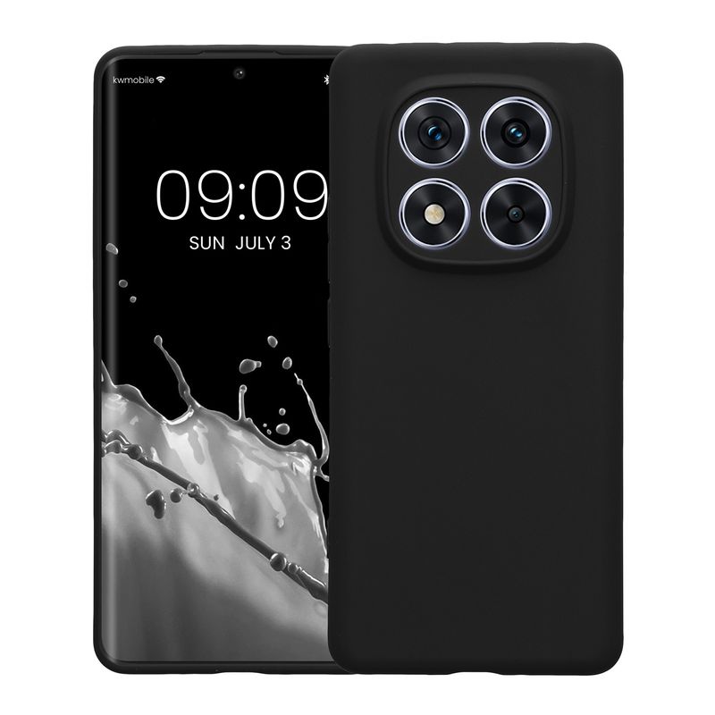 Laptop, Telefoane si Tablete - Telefoane mobile si accesorii - Accesorii Telefoane - Huse telefoane - Husa Kwmobile pentru Xiaomi Redmi Note 14 Pro 5G/Poco X7, anti-alunecare, silicon, negru - Infinity.ro