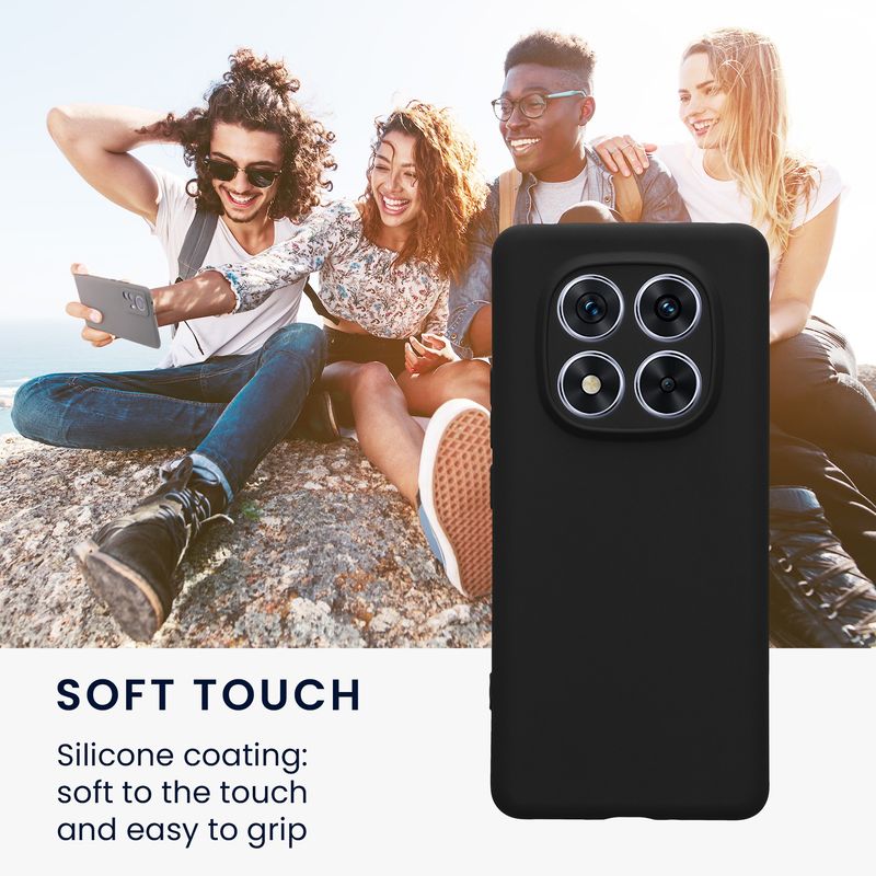 Laptop, Telefoane si Tablete - Telefoane mobile si accesorii - Accesorii Telefoane - Huse telefoane - Husa Kwmobile pentru Xiaomi Redmi Note 14 Pro 5G/Poco X7, anti-alunecare, silicon, negru - Infinity.ro