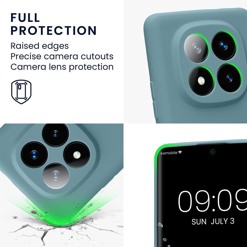 Laptop, Telefoane si Tablete - Telefoane mobile si accesorii - Accesorii Telefoane - Huse telefoane - Husa Kwmobile pentru Xiaomi Redmi Note 14 Pro+ 5G/Redmi Note 14 Pro Plus 5G, anti-alunecare, silicon, piatra - Infinity.ro