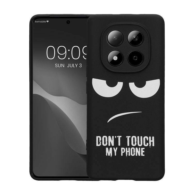 Laptop, Telefoane si Tablete - Telefoane mobile si accesorii - Accesorii Telefoane - Huse telefoane - Husa Kwmobile pentru Xiaomi Redmi Note 15 5G, anti-alunecare, silicon, alb, negru - Infinity.ro
