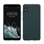 Laptop, Telefoane si Tablete - Telefoane mobile si accesorii - Accesorii Telefoane - Huse telefoane - Husa Kwmobile pentru Xiaomi Redmi Note 5 (Global Version)/Note 5 Pro, incarcare wireless, anti-alunecare, silicon, gri - Infinity.ro