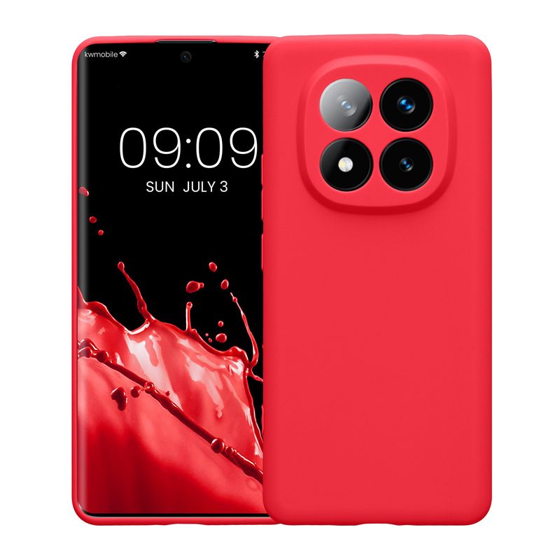 Laptop, Telefoane si Tablete - Telefoane mobile si accesorii - Accesorii Telefoane - Huse telefoane - Husa Kwmobile pentru Xiaomi Redmi Note 14 Pro+ 5G/Redmi Note 14 Pro Plus 5G, anti-alunecare, silicon, roz neon - Infinity.ro