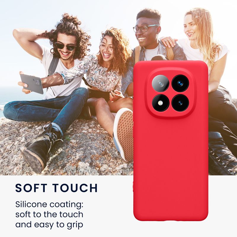 Laptop, Telefoane si Tablete - Telefoane mobile si accesorii - Accesorii Telefoane - Huse telefoane - Husa Kwmobile pentru Xiaomi Redmi Note 14 Pro+ 5G/Redmi Note 14 Pro Plus 5G, anti-alunecare, silicon, roz neon - Infinity.ro