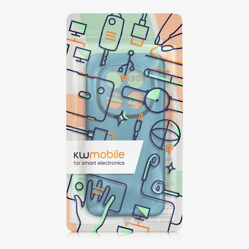 Laptop, Telefoane si Tablete - Telefoane mobile si accesorii - Accesorii Telefoane - Huse telefoane - Husa Kwmobile pentru Xiaomi Redmi Note 15 Pro Plus 5G/Poco M8 Pro 5G, antiderapanta, silicon, albastru caraibian - Infinity.ro
