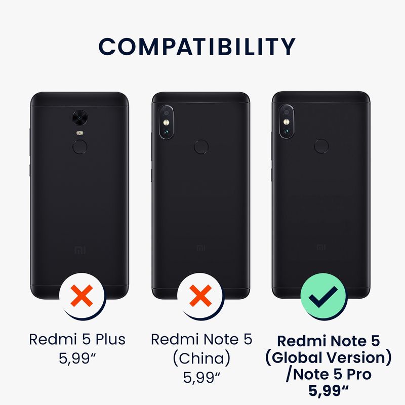 Laptop, Telefoane si Tablete - Telefoane mobile si accesorii - Accesorii Telefoane - Huse telefoane - Husa Kwmobile pentru Xiaomi Redmi Note 5 (Global Version)/Note 5 Pro, incarcare wireless, anti-alunecare, silicon, roz - Infinity.ro
