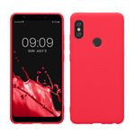Laptop, Telefoane si Tablete - Telefoane mobile si accesorii - Accesorii Telefoane - Huse telefoane - Husa Kwmobile pentru Xiaomi Redmi Note 5 (Global Version)/Note 5 Pro, incarcare wireless, anti-alunecare, silicon, roz - Infinity.ro