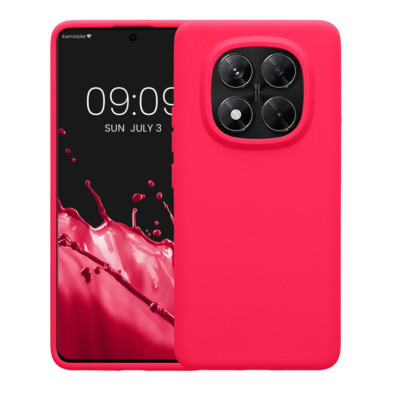 Laptop, Telefoane si Tablete - Telefoane mobile si accesorii - Accesorii Telefoane - Huse telefoane - Husa Kwmobile pentru Xiaomi Redmi Note 14 Pro 5G/Redmi Note 14 Pro Plus 5G/Poco X7, incarcare wireless, silicon, roz - Infinity.ro