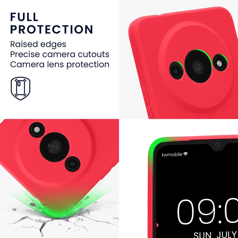 Laptop, Telefoane si Tablete - Telefoane mobile si accesorii - Accesorii Telefoane - Huse telefoane - Husa Kwmobile pentru Xiaomi Redmi A3, anti-alunecare, silicon, roz - Infinity.ro
