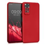 Laptop, Telefoane si Tablete - Telefoane mobile si accesorii - Accesorii Telefoane - Huse telefoane - Husa Kwmobile pentru Xiaomi Redmi Note 11/Note 11S, anti-alunecare, silicon, rosu - Infinity.ro