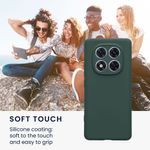 Laptop, Telefoane si Tablete - Telefoane mobile si accesorii - Accesorii Telefoane - Huse telefoane - Husa Kwmobile pentru Xiaomi Redmi Note 14 Pro 5G/Poco X7, anti-alunecare, silicon, verde - Infinity.ro
