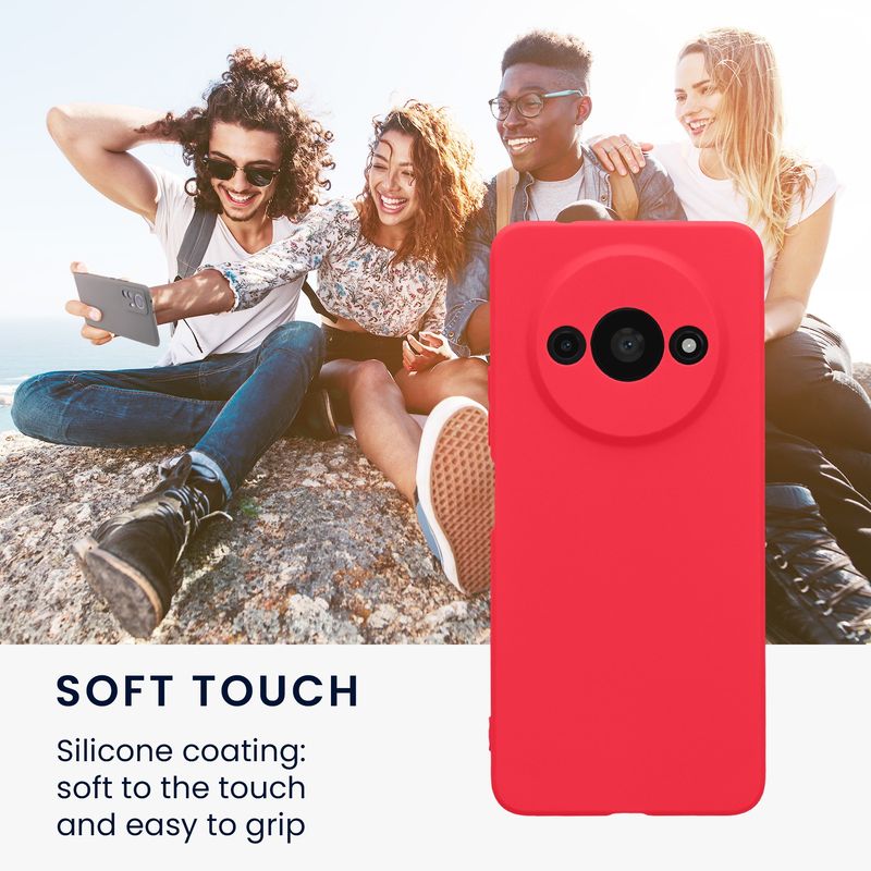 Laptop, Telefoane si Tablete - Telefoane mobile si accesorii - Accesorii Telefoane - Huse telefoane - Husa Kwmobile pentru Xiaomi Redmi A3, anti-alunecare, silicon, roz - Infinity.ro