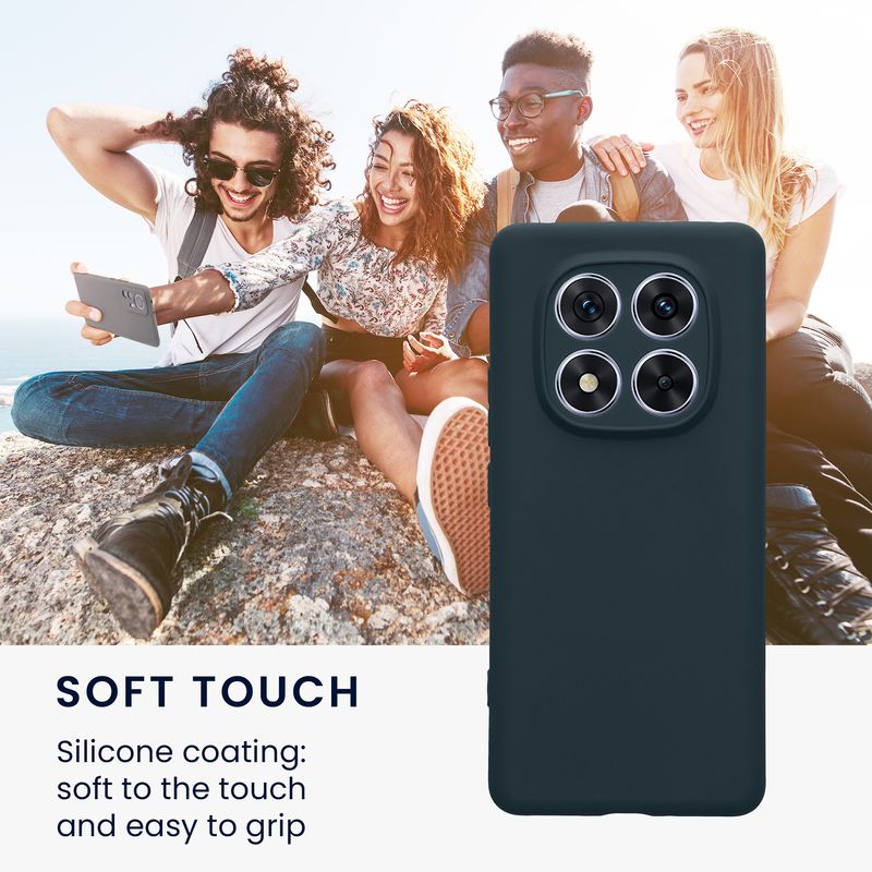 Laptop, Telefoane si Tablete - Telefoane mobile si accesorii - Accesorii Telefoane - Huse telefoane - Husa Kwmobile pentru Xiaomi Redmi Note 14 Pro 5G/Poco X7, anti-alunecare, silicon, ardezie - Infinity.ro