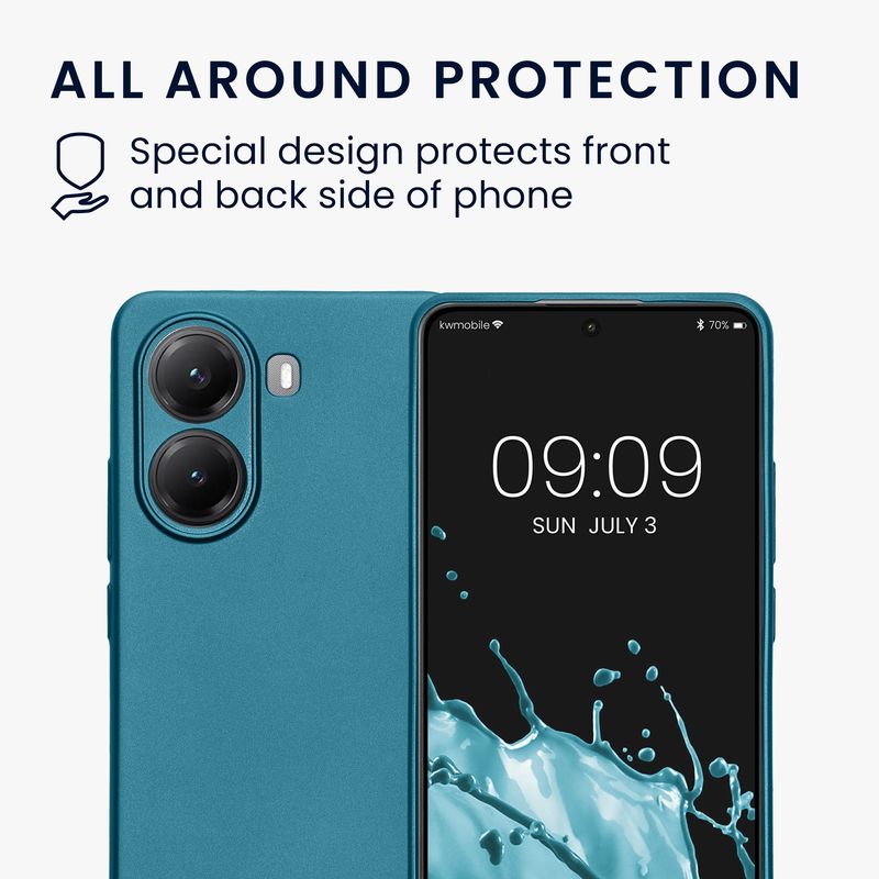 Laptop, Telefoane si Tablete - Telefoane mobile si accesorii - Accesorii Telefoane - Huse telefoane - Husa Kwmobile pentru Xiaomi Poco X7 Pro 5G, anti-alunecare, TPU, albastru - Infinity.ro