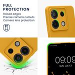 Laptop, Telefoane si Tablete - Telefoane mobile si accesorii - Accesorii Telefoane - Huse telefoane - Husa Kwmobile pentru Xiaomi Redmi Note 13 Pro 5G/Poco X6 5G, anti-alunecare, silicon, galben - Infinity.ro