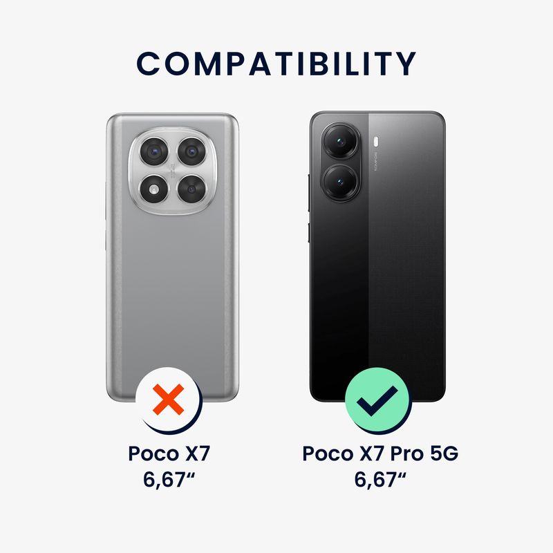 Laptop, Telefoane si Tablete - Telefoane mobile si accesorii - Accesorii Telefoane - Huse telefoane - Husa Kwmobile pentru Xiaomi Poco X7 Pro 5G, anti-alunecare, TPU, albastru - Infinity.ro