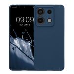 Laptop, Telefoane si Tablete - Telefoane mobile si accesorii - Accesorii Telefoane - Huse telefoane - Husa Kwmobile pentru Xiaomi Redmi Note 13 Pro 5G/Poco X6 5G, anti-alunecare, silicon, bleumarin - Infinity.ro
