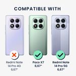 Laptop, Telefoane si Tablete - Telefoane mobile si accesorii - Accesorii Telefoane - Huse telefoane - Husa Kwmobile pentru Xiaomi Redmi Note 14 Pro 5G/Poco X7, anti-alunecare, silicon, ardezie - Infinity.ro