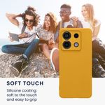 Laptop, Telefoane si Tablete - Telefoane mobile si accesorii - Accesorii Telefoane - Huse telefoane - Husa Kwmobile pentru Xiaomi Redmi Note 13 Pro 5G/Poco X6 5G, anti-alunecare, silicon, galben - Infinity.ro