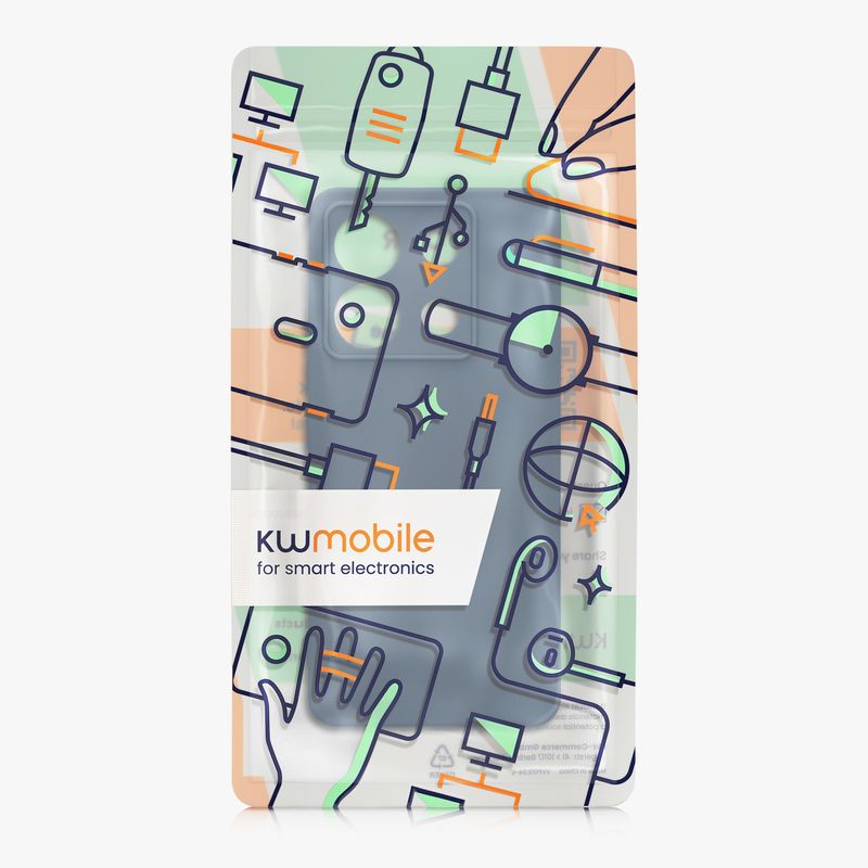 Laptop, Telefoane si Tablete - Telefoane mobile si accesorii - Accesorii Telefoane - Huse telefoane - Husa Kwmobile pentru Xiaomi Redmi Note 13 Pro 5G/Poco X6 5G, anti-alunecare, silicon, bleumarin - Infinity.ro