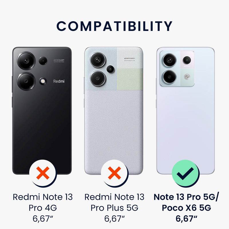 Laptop, Telefoane si Tablete - Telefoane mobile si accesorii - Accesorii Telefoane - Huse telefoane - Husa Kwmobile pentru Xiaomi Redmi Note 13 Pro 5G/Poco X6 5G, anti-alunecare, silicon, bleumarin - Infinity.ro