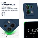 Laptop, Telefoane si Tablete - Telefoane mobile si accesorii - Accesorii Telefoane - Huse telefoane - Husa Kwmobile pentru Xiaomi Redmi Note 13 Pro 5G/Poco X6 5G, anti-alunecare, silicon, bleumarin - Infinity.ro