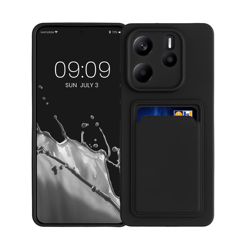 Laptop, Telefoane si Tablete - Telefoane mobile si accesorii - Accesorii Telefoane - Huse telefoane - Husa Kwmobile pentru Xiaomi Redmi Note 14 4G, incarcare wireless, silicon, negru - Infinity.ro