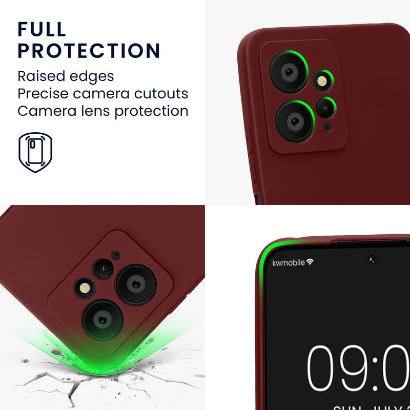 Laptop, Telefoane si Tablete - Telefoane mobile si accesorii - Accesorii Telefoane - Huse telefoane - Husa Kwmobile pentru Xiaomi Redmi Note 12 (4G), anti-alunecare, silicon, mov - Infinity.ro