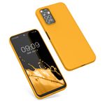 Laptop, Telefoane si Tablete - Telefoane mobile si accesorii - Accesorii Telefoane - Huse telefoane - Husa Kwmobile pentru Xiaomi Redmi Note 11/Note 11S, incarcare wireless, anti-alunecare, silicon, galben - Infinity.ro