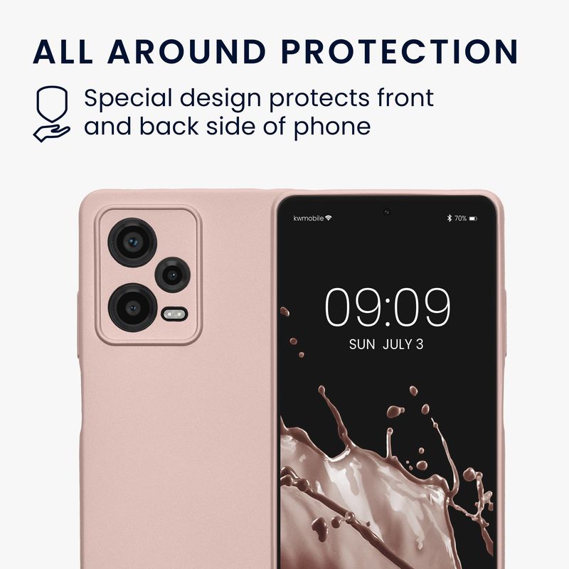 Laptop, Telefoane si Tablete - Telefoane mobile si accesorii - Accesorii Telefoane - Huse telefoane - Husa Kwmobile pentru Xiaomi Redmi Note 12 Pro 5G, anti-alunecare, silicon, mov - Infinity.ro