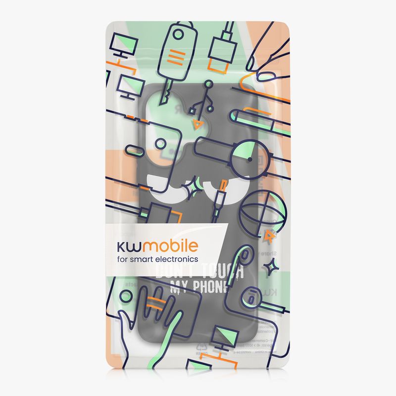 Laptop, Telefoane si Tablete - Telefoane mobile si accesorii - Accesorii Telefoane - Huse telefoane - Husa Kwmobile pentru Xiaomi Redmi 13, anti-alunecare, silicon, alb, negru - Infinity.ro